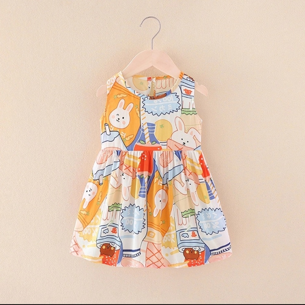 Bunny toddler girl dress various sizes